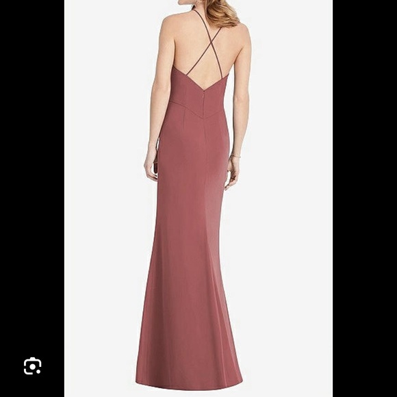 Chiffon trumpet gown - Picture 3 of 12